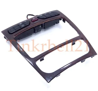 01 02 03 04 05 Mercedes W203 C-Class Dash Radio Bezel Switches Woodgrain C230 • $40