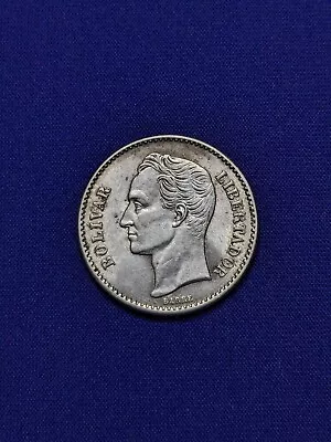 1936 Venezuela Silver 1 Bolivar. BU. - 105 • $20