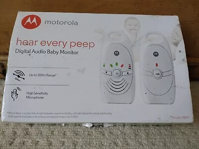 Motorola Digital Audio Baby Monitor MBP9. Hear Every Peep. • £19.99