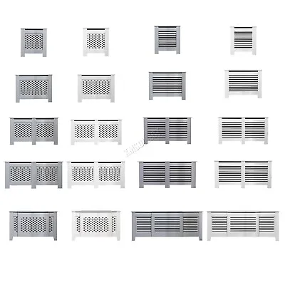 WestWood Radiator Cover - White Or Grey Wooden Radiator Wall Shelves Cabinet • £35.99