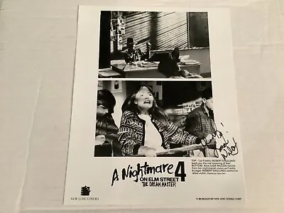 LISA WILCOX Signed Autographed 8x10 A NIGHTMARE ON ELM STREET 4 Original Photo • $24.95