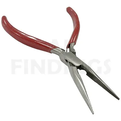 6.5  Chain Nose Serrated Pliers Snipe Nose Jewellery Making & Craft Tool (100) • £7.35