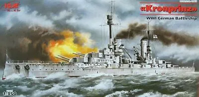 ICM 1/350 Scale Model Kit  Kronprinz WWI German Battleship 	 ICMS003  • £36.38