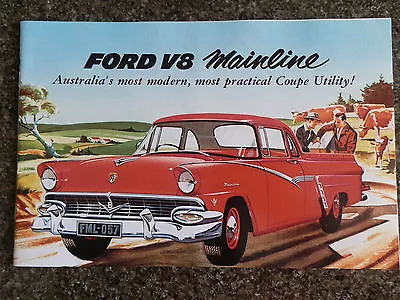 1957 Ford Mainline Ute  ''rare''  Rhd Aust  Brochure   • $45