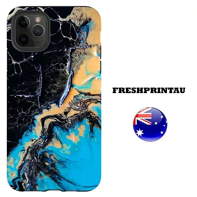 $17.95 • Buy Shockproof Case Cover Marble Print Colourful Hues Gemstone Pattern Design Rose