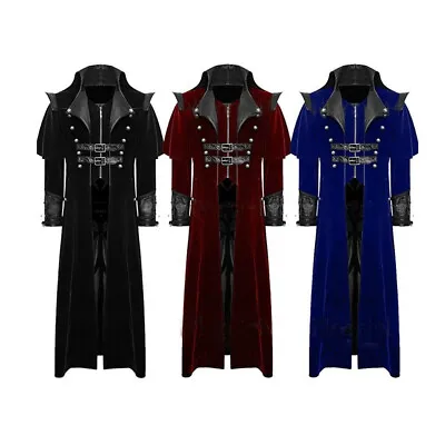 Vampire Costume Cosplay Adult Vintage Coat Jacket Fancy Gothic Steampunk Trench • $65.24