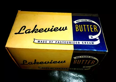 Vintage Lakewiew One Pound Butter South Mountain Middletown Md Box Frederick • $24.99