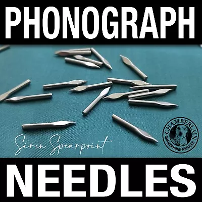 100 Speartip Phonograph NEEDLES For Vintage Shellac Gramophone Victrola Records • $4.59