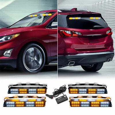 4pcs For Chevy EquinoxTraverse 16LED Emergency Strobe Windshield Visor Lights • $69.99