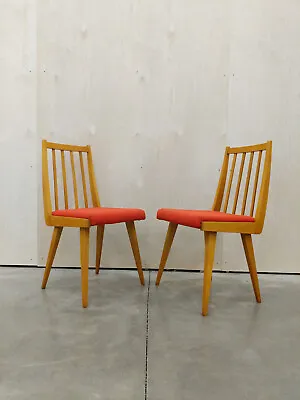 Pair Of Vintage Mid Century Modern Czech Dining Chairs • $371.81