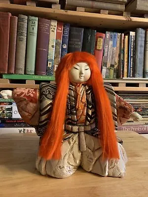 Vintage Kabuki Noh Theatre Doll Red Hair 9” • $47.99