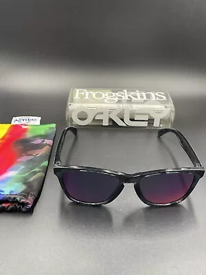 Oakley Frogskin Acid Tortoise Black W/ Positive Red Iridium Lenses • $250