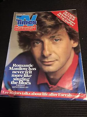 TV Times Barry Manilow Lee Majors Farrah Fawcett Fatima Whitbread Oliver Reed • £9.99