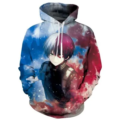 $24.99 • Buy Anime My Hero Academia Hoodie Pullover Shoto Todoroki Sweatshirt Hooded Coat