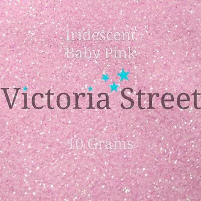 Victoria Street Glitter - Iridescent Baby Pink - Fine 0.008  / 0.2mm Princess • £2.79