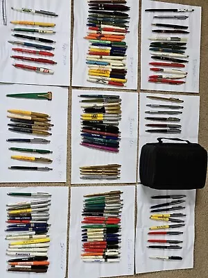 132 Vintage Pens W/Bag: Cross Shaeffer Paper Mate Wings Parker Ritepoint Banker  • $30