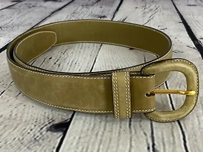 Vintage GUCCI Leather Dress Belt Size Women's 28-30 Made In ITALY • $84.91