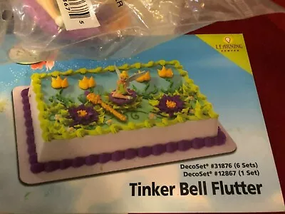DecoPac TINKER BELL FLUTTER CAKE TOPPER DECORATING KIT DISNEY FARIES CUPCAKE NEW • $10