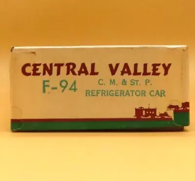 Central Valley F-94 C.m & St. P.  Refrigerator Car Ho Scale Kit • $18.89