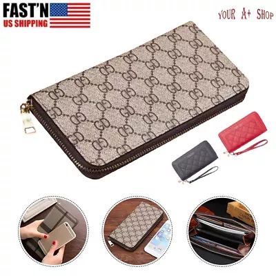 $9.95 • Buy Fashion Luxury Womens Clutch Wallets Long PU Leather Card Holder Purse Handbag