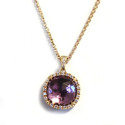 MARCO BICEGO NEW 18K Yellow Gold Jaipur Amethyst & Diamond Pendant Necklace • $2118