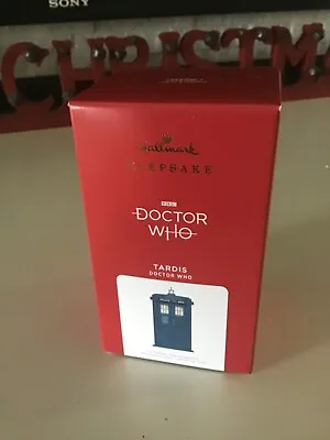 $29.99 • Buy Hallmark 2021 Ornament DOCTOR WHO TARDIS Police Box Magic Light Sound Theme Song