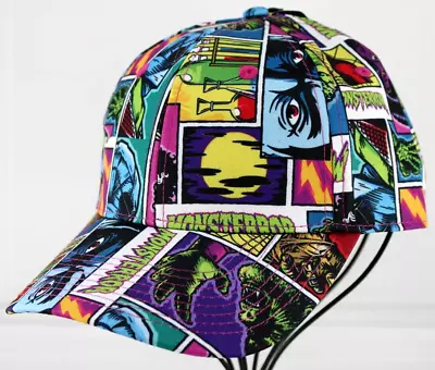 Universal Monsters Comic Art Mens Snapback Hat Adjustable New Dracula The Mummy • $32.99