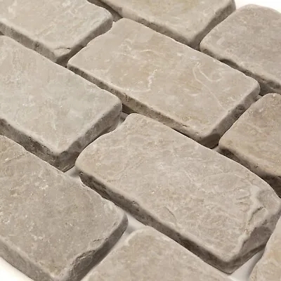 Sandstone Block Setts Tumbled Anti Slip Driveway Paving Law Cost Paver Stone • £780