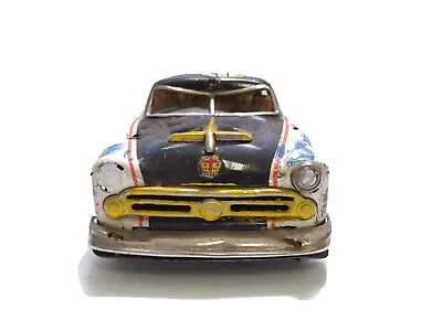1950's MARUSAN KOSUGE Ford Police Car Tin Toy  Japan For Restoration Project A2 • $450