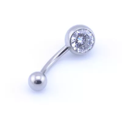 £2.99 • Buy Belly Bar Internally Threaded ASTM F136 Titanium Implant Grade Crystal Gem 