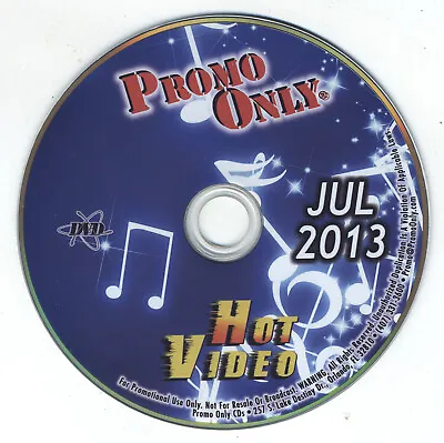 Hot Video July 2013 Promo Only DVD - Avril Lavigne  Alicia Keys  Alice In Chains • $19.99