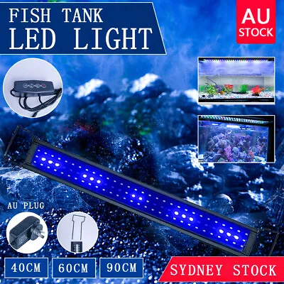 40 -110cm Timing Aquarium LED Lighting 1ft/2ft/3ft Marine Aqua Fish Tank Light • $31.20