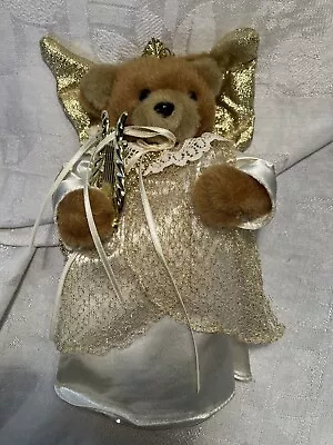 Vintage Teddy Bear Plush Christmas Tree Topper • $9.99
