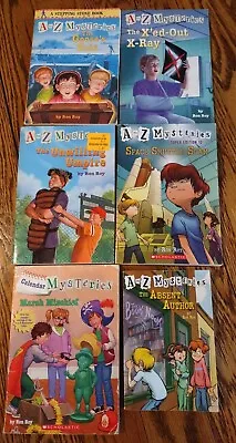 Lot Of 6 A To Z Mysteries Chapter Books Ron Roy • $12