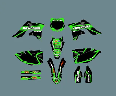 Graphics Stickers Decals Deco Full Kit For Kawasaki KXF250 2013 2014 2015 2016 • £63.88