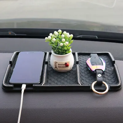 1x Auto Car Dashboard Rhinestone Anti Slip Pad Mat Dash Sticky GPS Phone Holder • $22.65