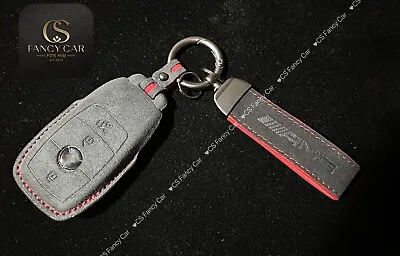 Premium Alcantara Leather Key Cover Case For Mercedes AMG Model Exclusive Gift • $69.95