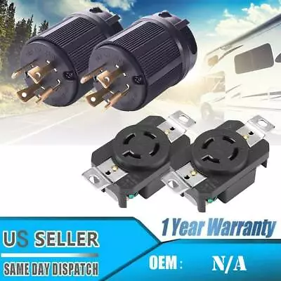 4PCS Male & Female Receptacle Generator RV AC Plug & Socket L14-30 30A 125V-250V • $21.75