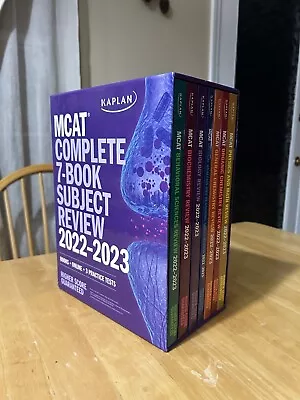 Kaplan MCAT Complete 7-Book Subject Review 2022-2023 And MCAT QuickSheets • $109.99