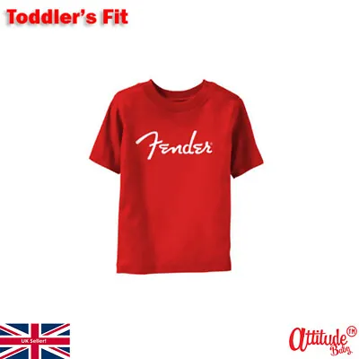 £12.90 • Buy Fender Baby And Kids T Shirt-Official-Fender Logo Baby T Shirts-Baby Guitar Tees