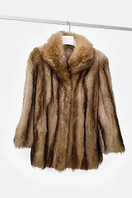 Blonde Raccoon Car Coat • $765.03