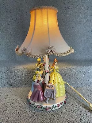 Vintage Disney Princess Lamp - Cinderella Sleeping Beauty Belle RARE NICE • $84.99