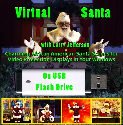 Virtual Black Santa On 8GB USB Flash Drive - FREE Worldwide Shipping • $59