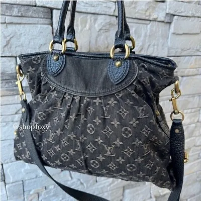 Louis Vuitton Monogram Denim Neo Cabby MM Shoulder Bag • $995