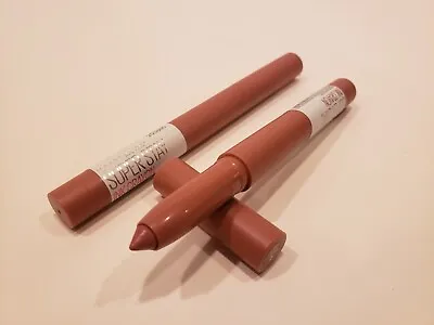 Maybelline~ Lot Of 2 Super Stay Ink Crayon Lipstick~#15 Lead The Way ~0.04o • $16.99