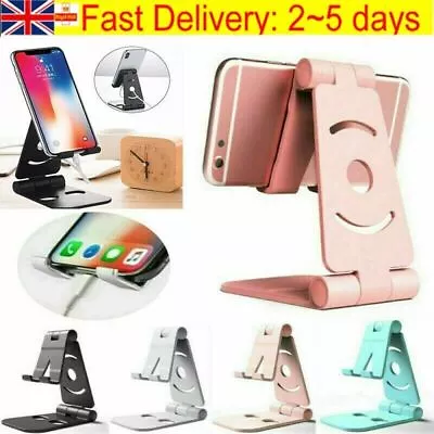 Portable Mobile Phone Stand Desktop Holder Table Desk Mount For IPhone IPad Tab • £3.19