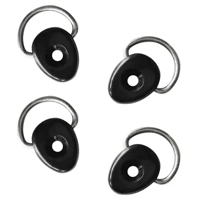 4pcs Kayak Canoe Boat D Ring Tie Down Loop Safety Deck Fitting Accessories • £6.41