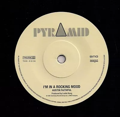 £12.99 • Buy Reggae 45 - Austin Faithful - I'm In A Rocking Mood / Roland Alphonso - Reissue 