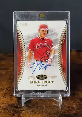 MIKE TROUT AUTO 2018 TOPPS TIER ONE AUTOGRAPHS #T1AMT #'d 8/20 • $187.50