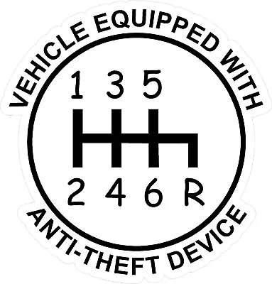 Decal Stickers Anti-theft Device Stick Manual 4 X4  Or Any Size If You Ask • $4